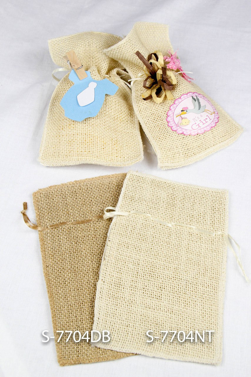 Burlap Pouches (12 pieces) - Americasfavors