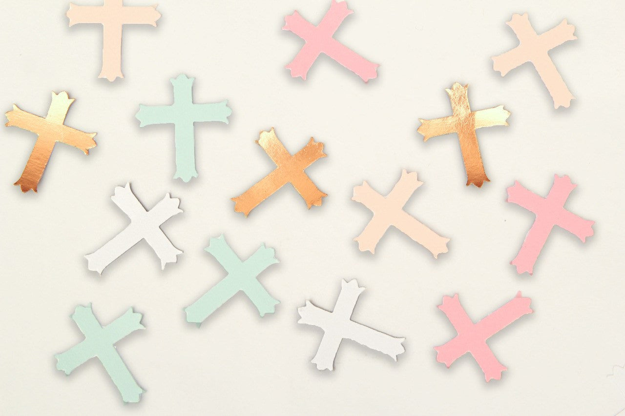 12 pcs- 1.5" Cross Die-cut