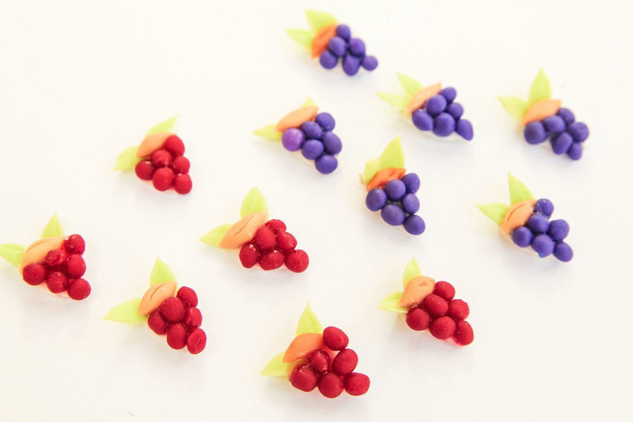 12 pcs-Mini Grapes (Flowered)