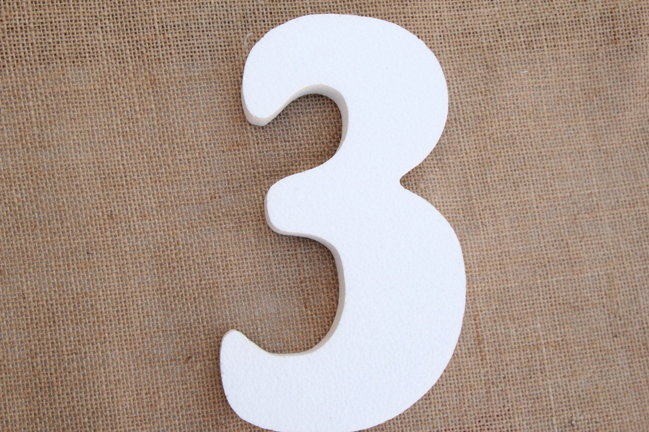 5" Foam Numbers (0 thru 9) - Americasfavors