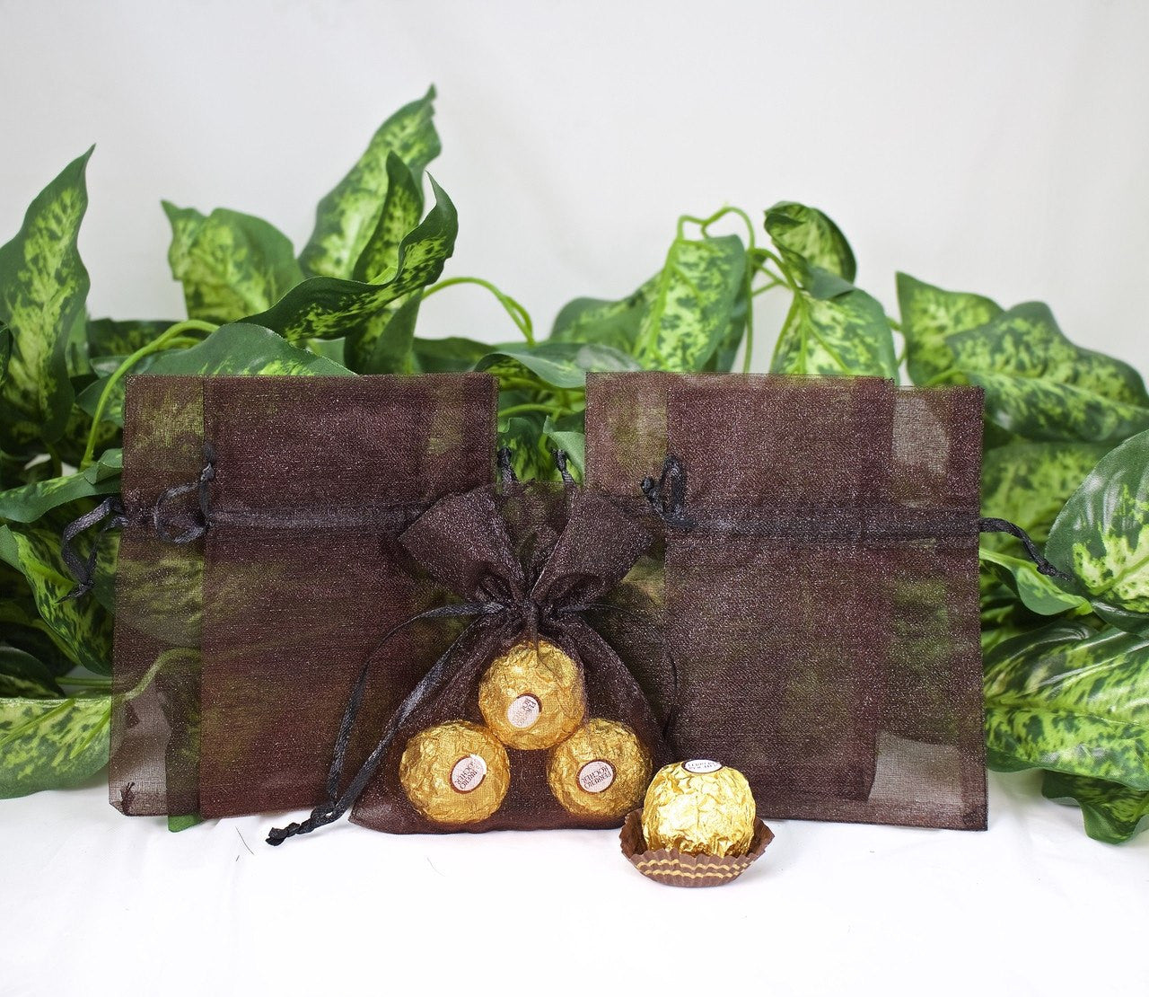 12 pcs-Organza Pouch 4" x 5" - Americasfavors