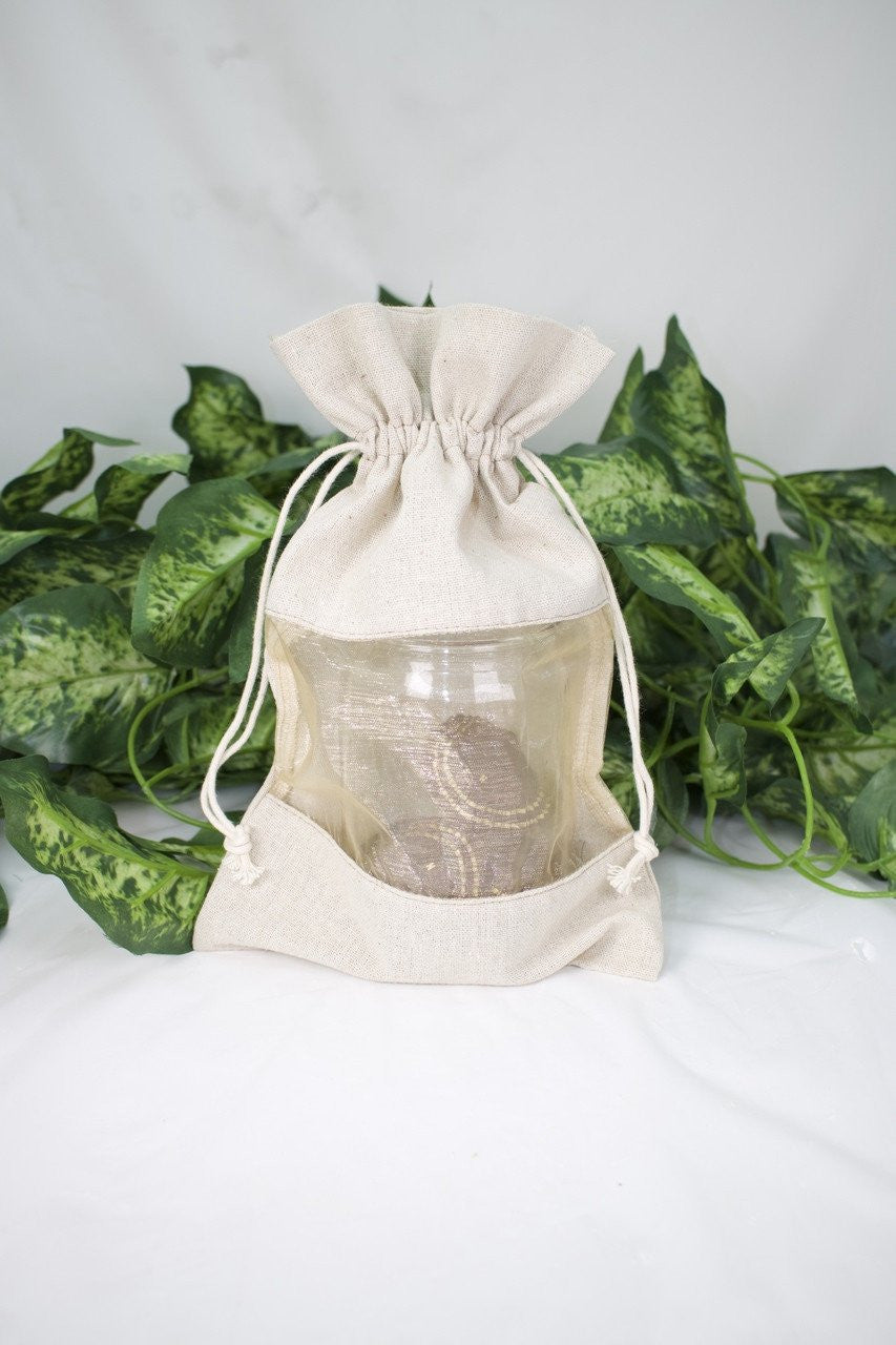 Muslin & Organza Favor Pouches (10 pieces) - Americasfavors