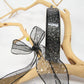 25 yards- Black Glitter Wire Ribbon 5/8"