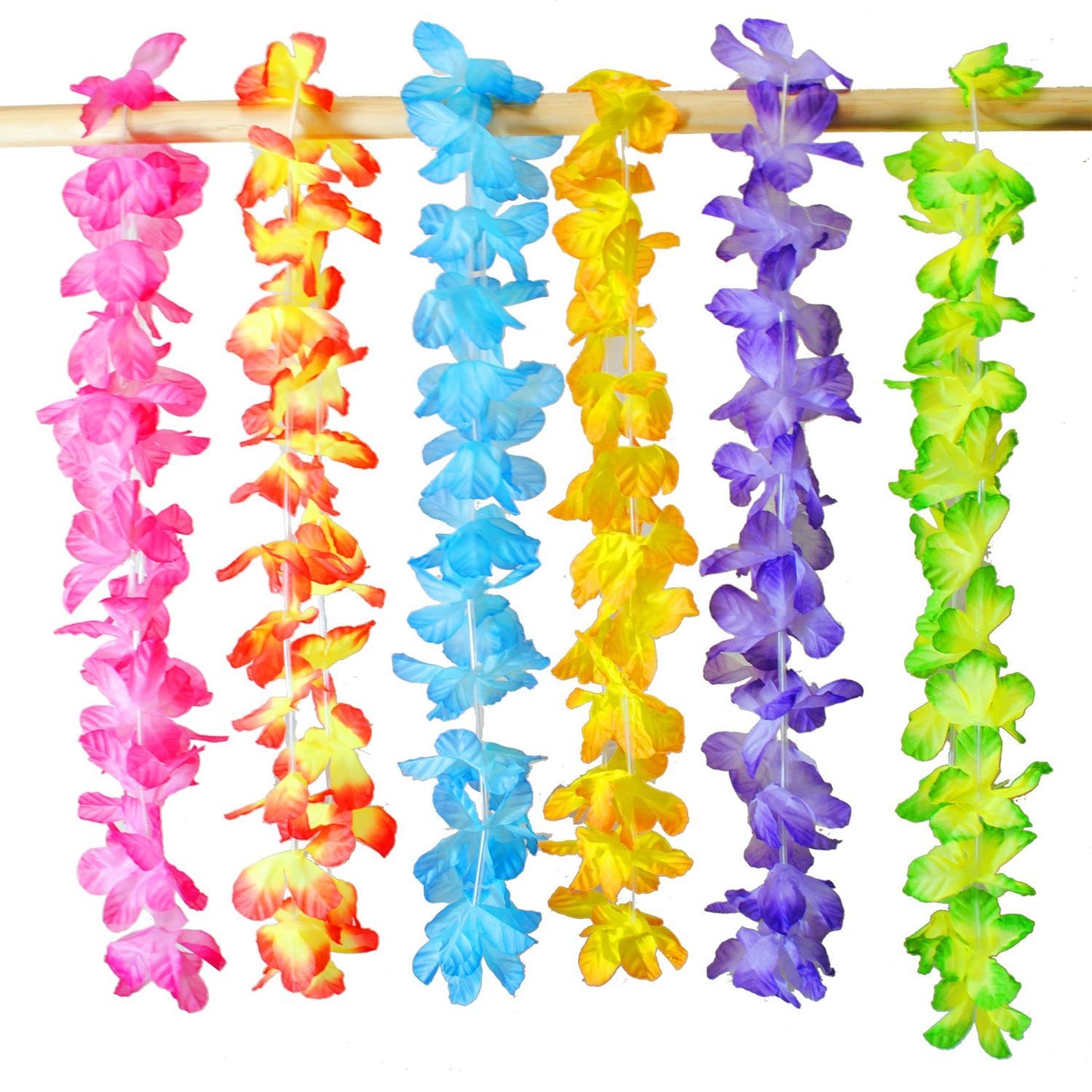 36 Hawaiian/Tropica/Luau Flower Leis