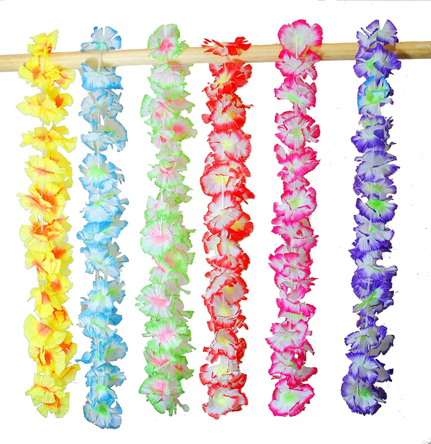 36 Hawaiian/Tropica/Luau Flower Leis