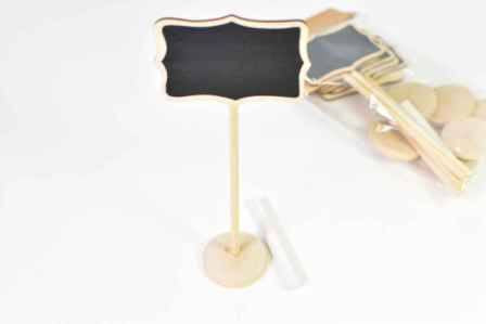 6 pcs - Chalkboard Table Frames