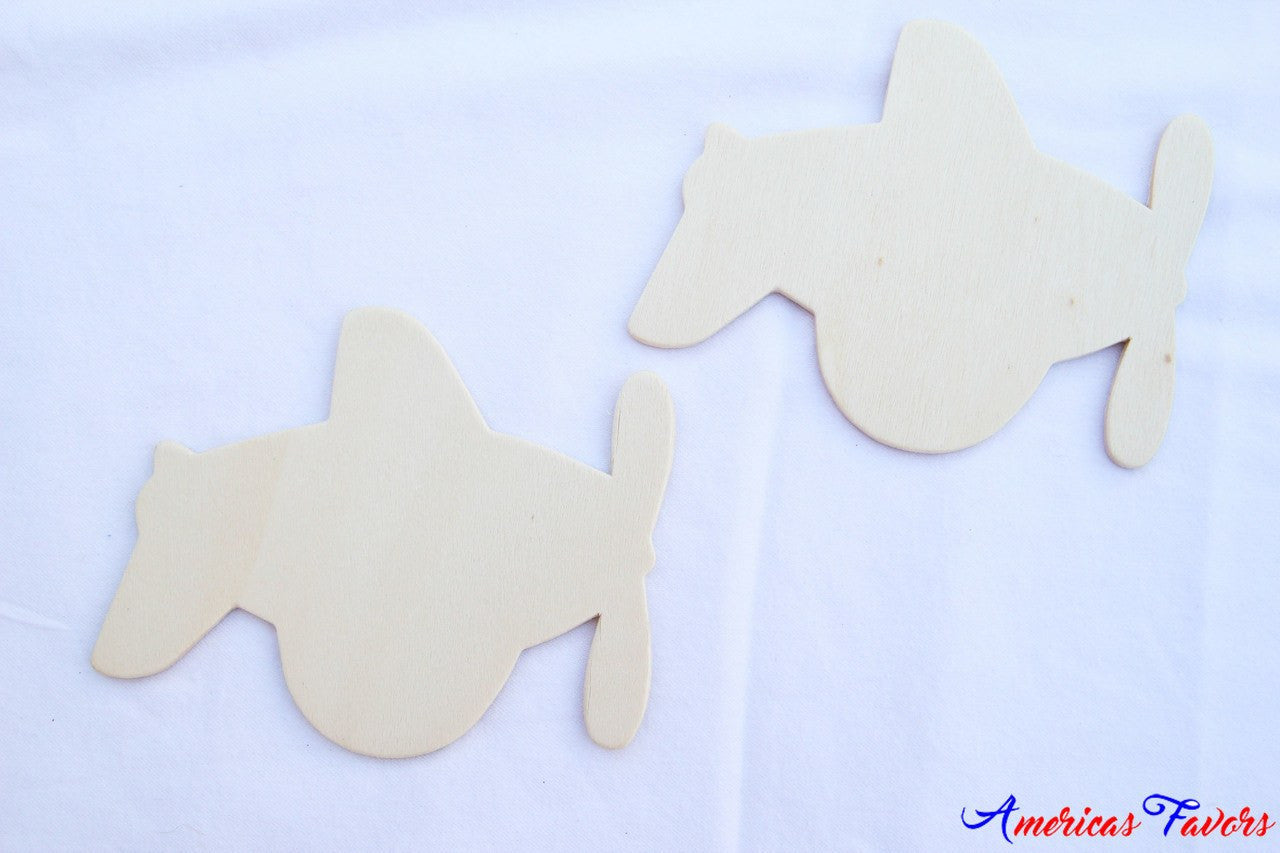 12 pcs- Flat Wood Airplane