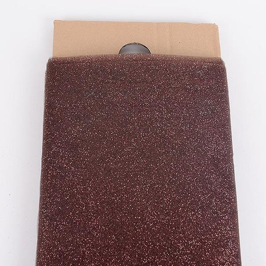Brown/Chocolate Glitter Tulle 54" x 10 Yards