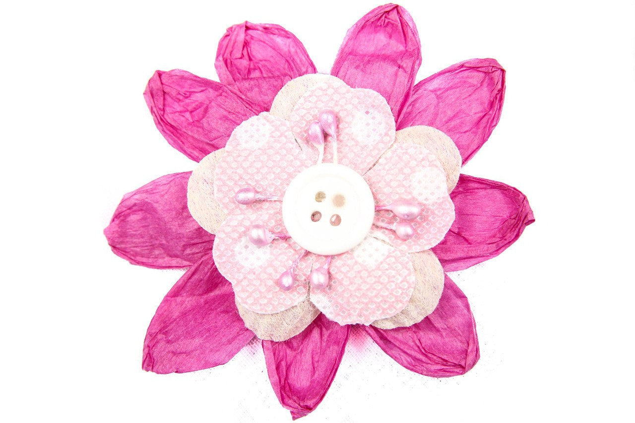 6 pcs- Fuchsia Daisy Flower