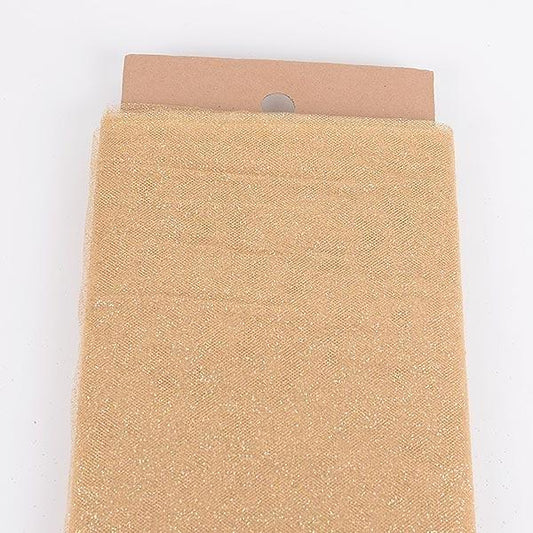 Gold Glitter Tulle 54" x 10 Yards