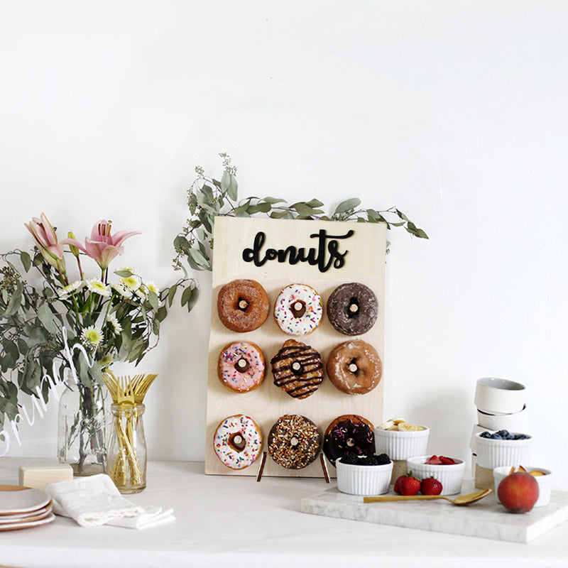 Wooden Donut Stand