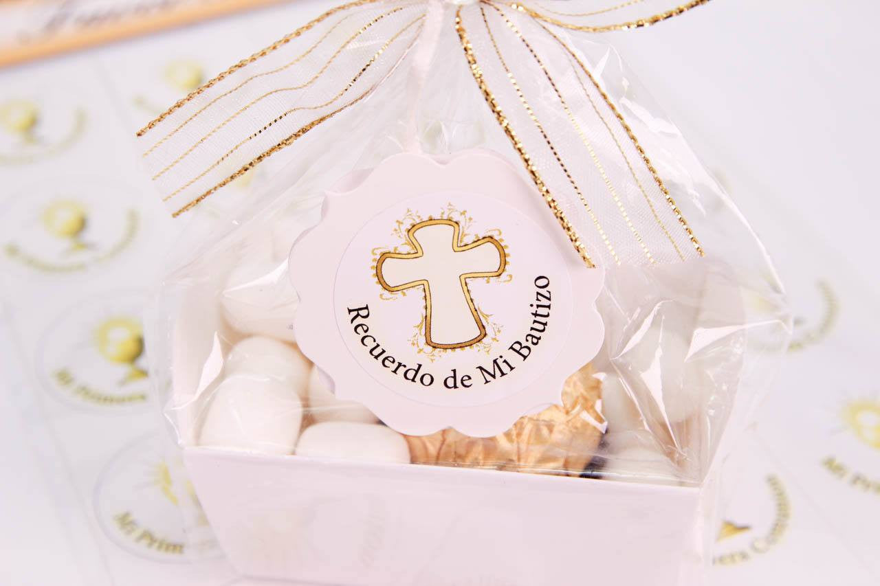 24 pcs- "Recuerdo de Mi Bautizo" Stickers