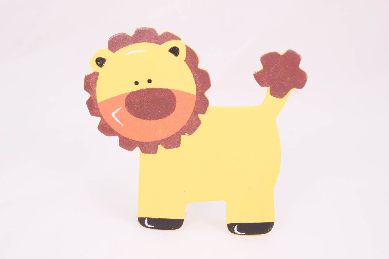 12 pcs-Zebra, Lion, Monkey Wood Centerpiece