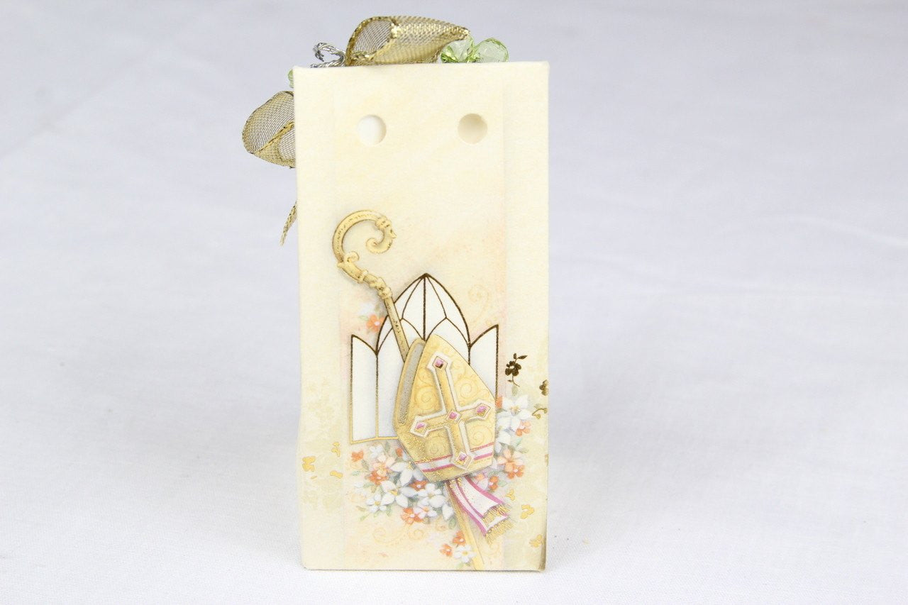 12 pcs-Communion Hat and Staff Envelope Box