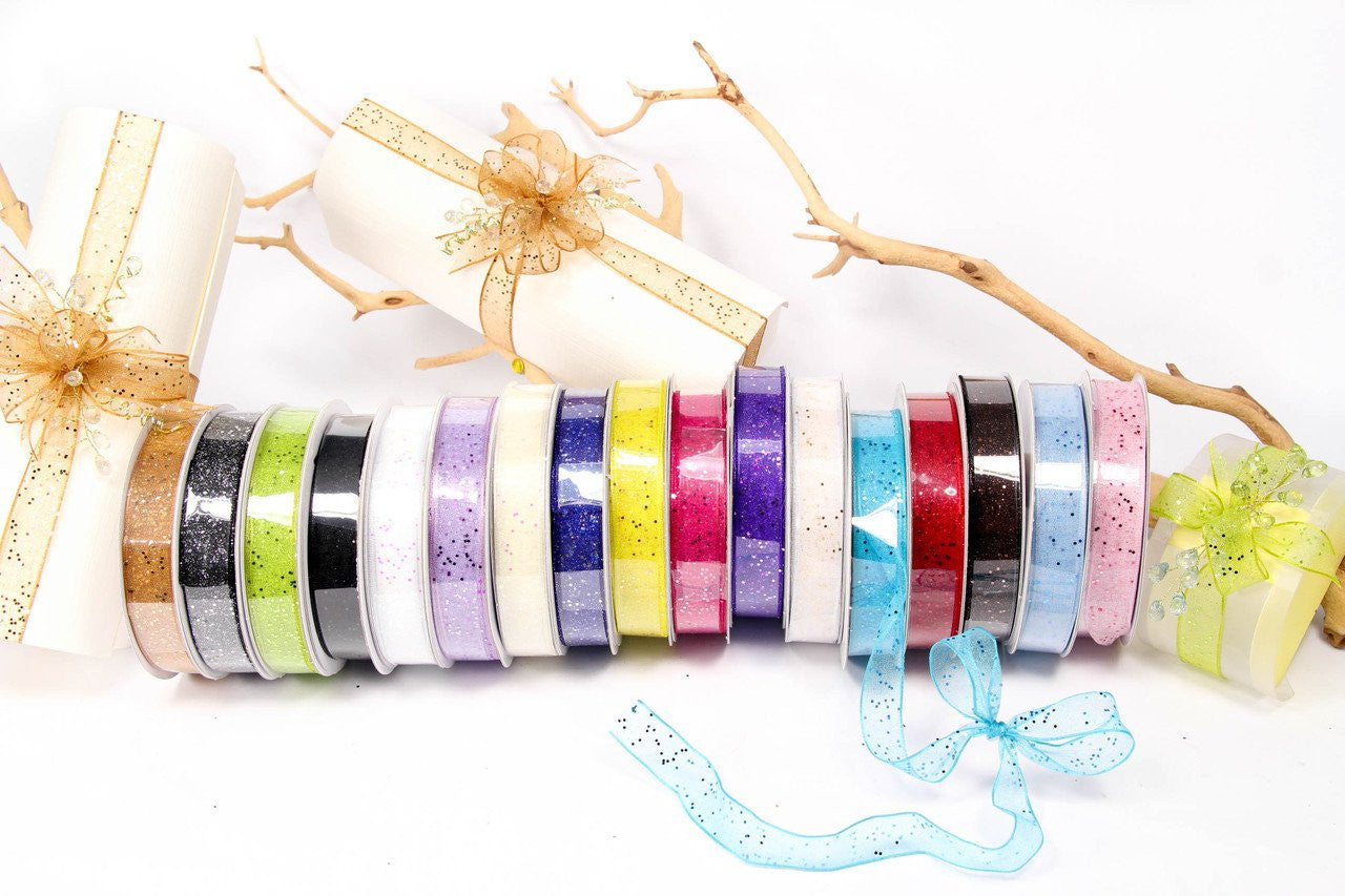 Glitter Wired Ribbon