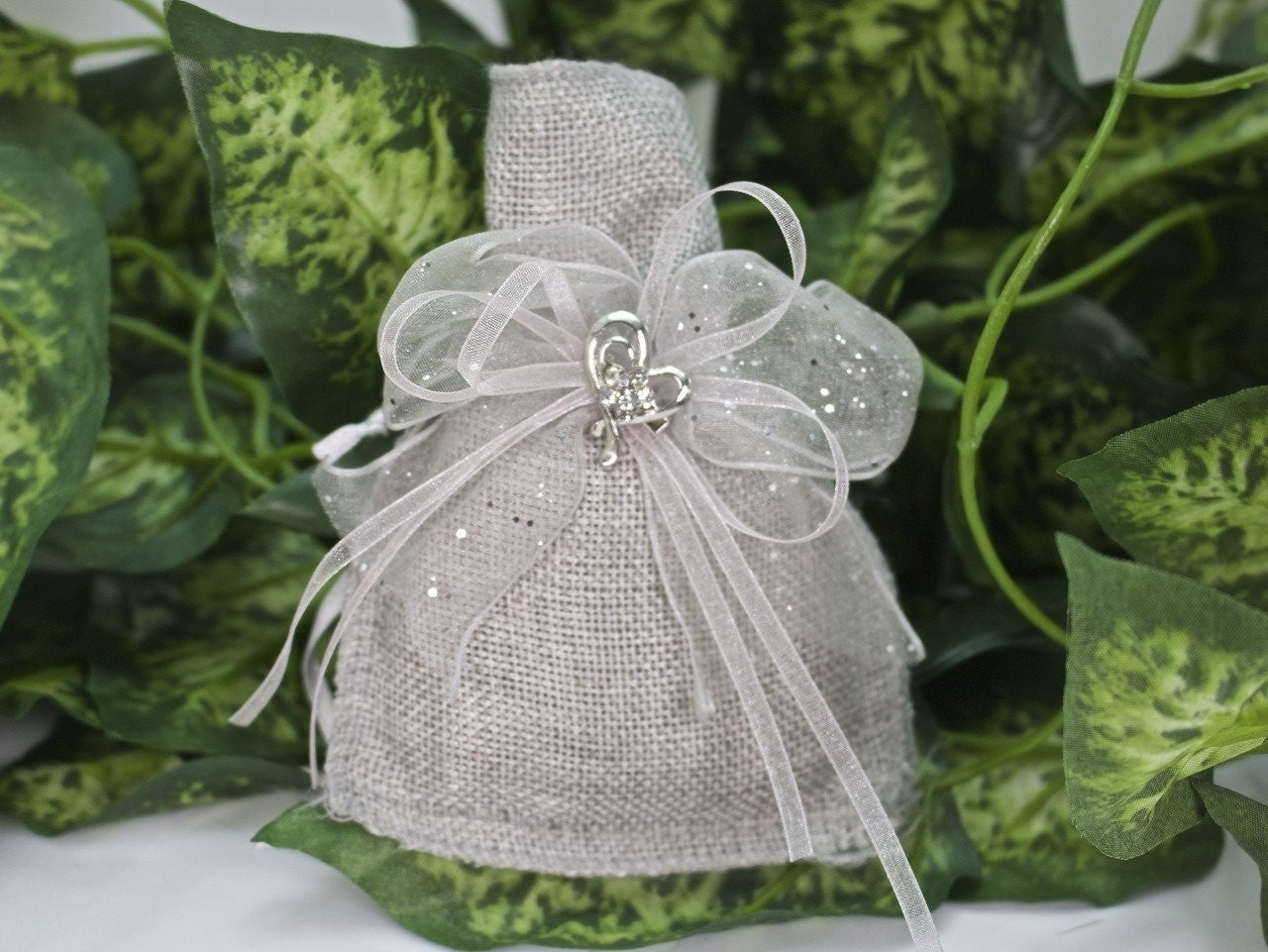 12 pcs-Burlap Pouches