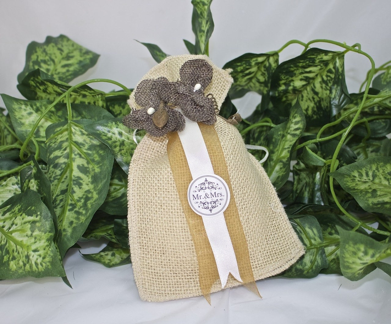 12 pcs-Burlap Pouches