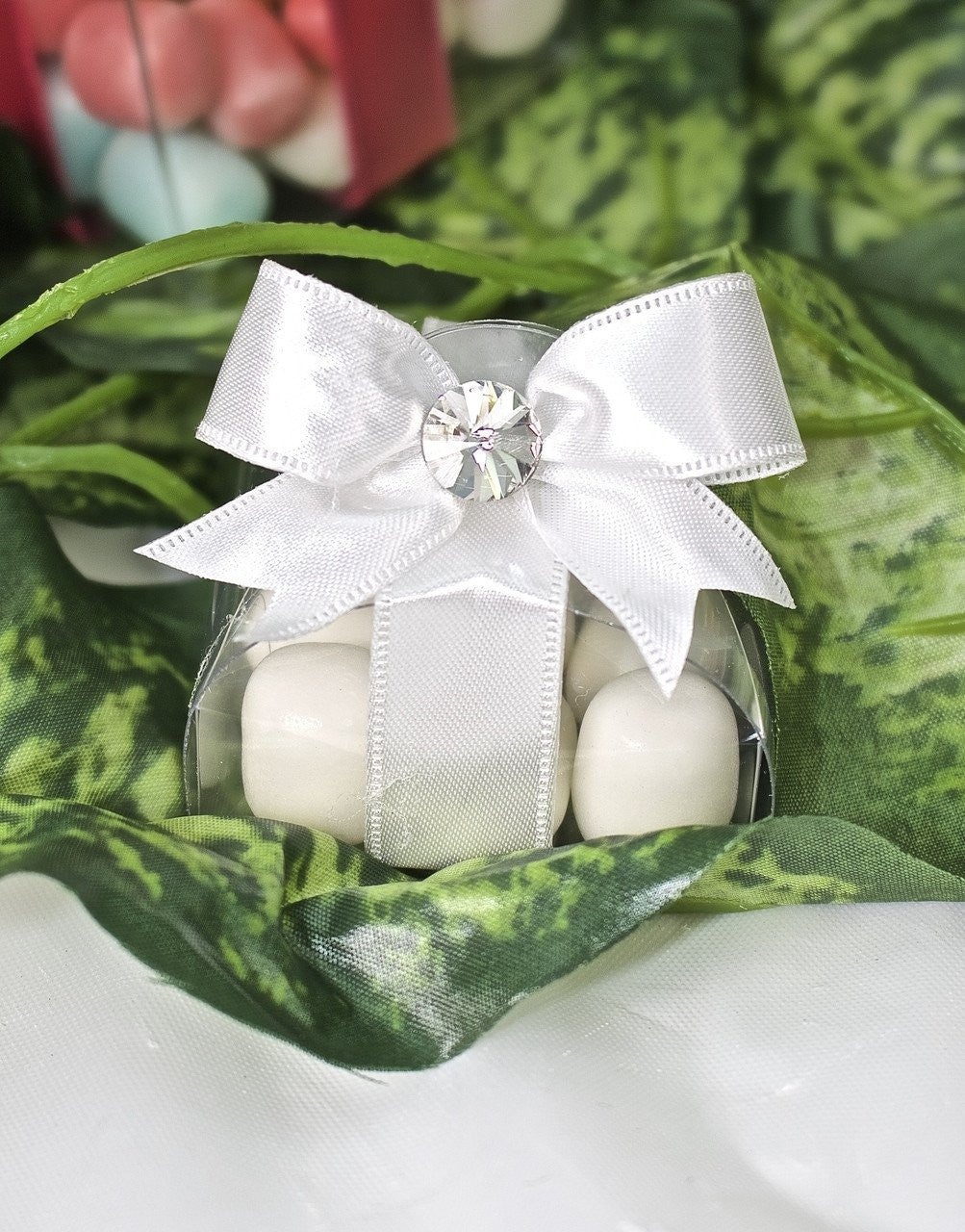12 pcs-Clear Dome Square Boxes