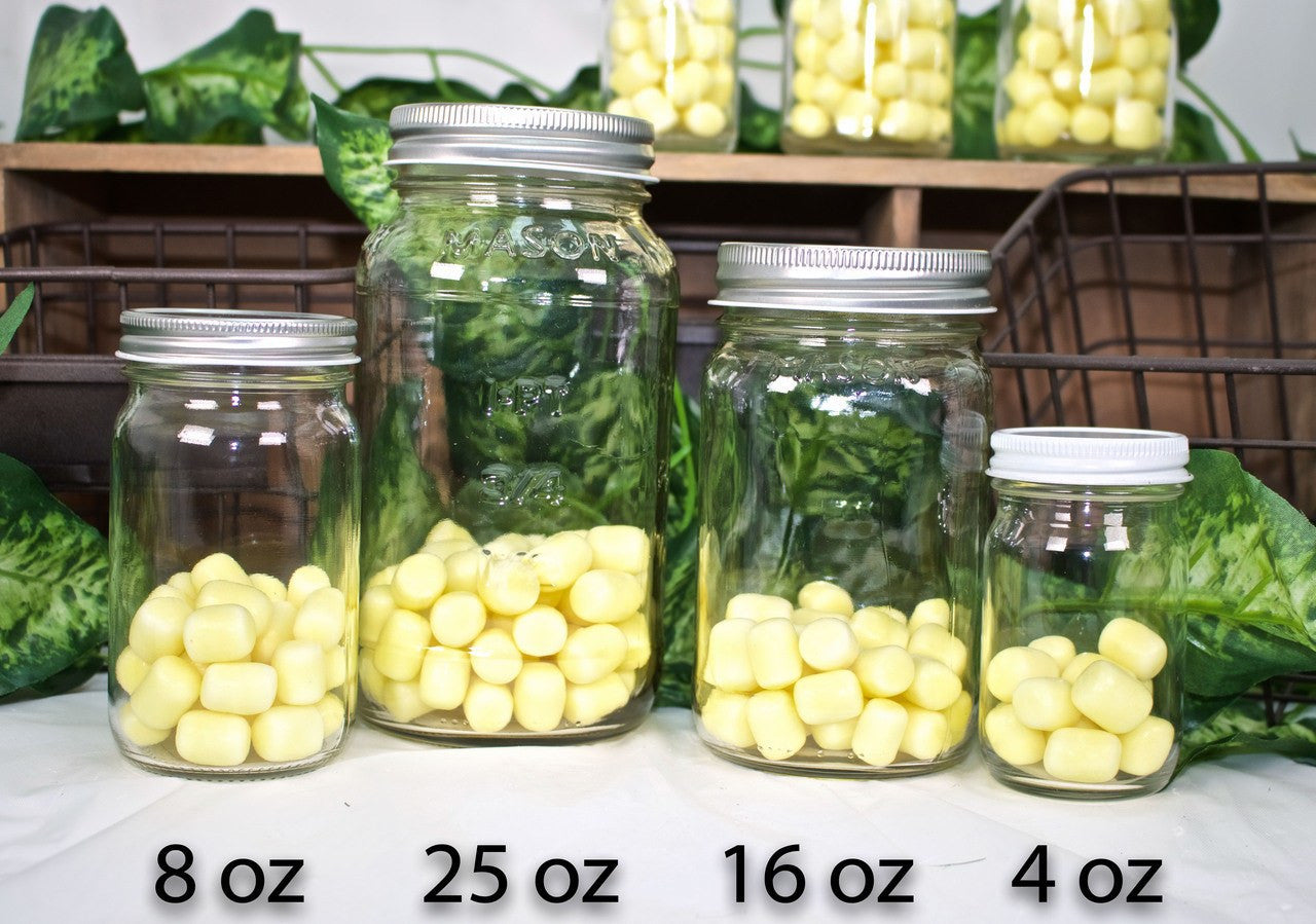 12 pcs- Mason Jars (4 oz, 8 oz, 16 oz, 25 oz)