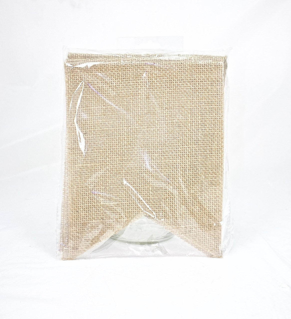 6 pcs-Burlap Flag Banner (7.5" & 10")