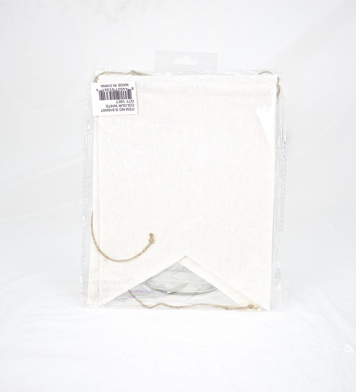 6 pcs-Burlap Flag Banner (7.5" & 10")