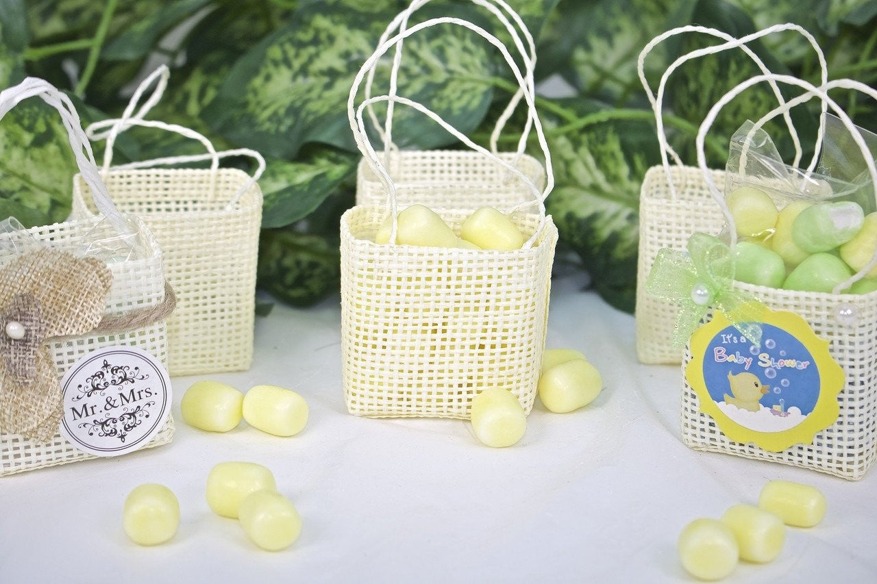 12 pcs-Square Tote Bag w/out bow
