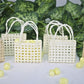 12 pcs-Checkered Square Tote Favor Bags