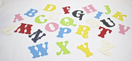 1 piece-Paper Letters (Black)