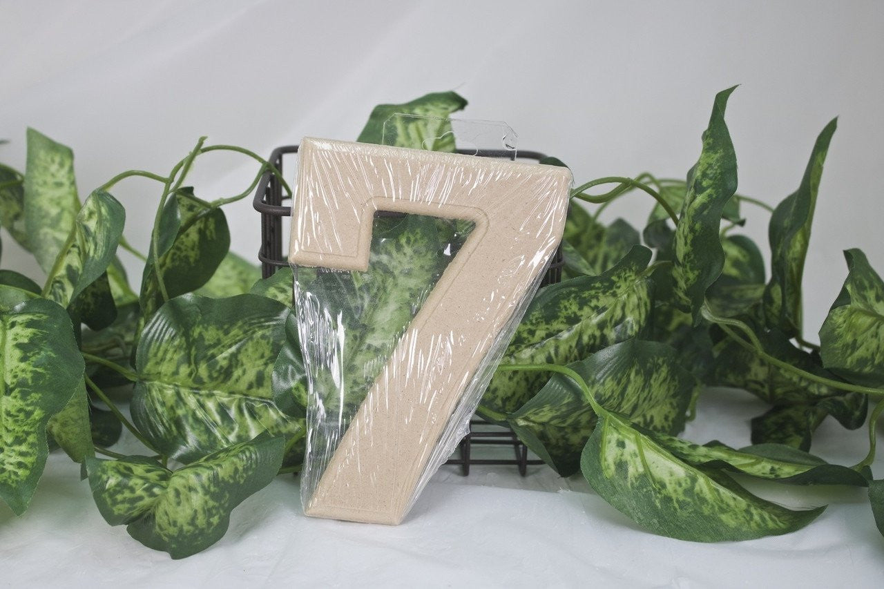 1pc- 6" Wooden Number "7"