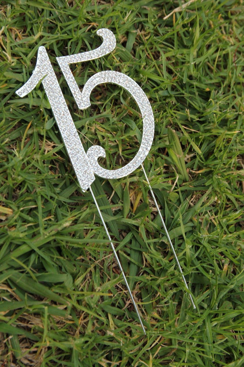 Quinceaneara Rhinestone Cake Topper