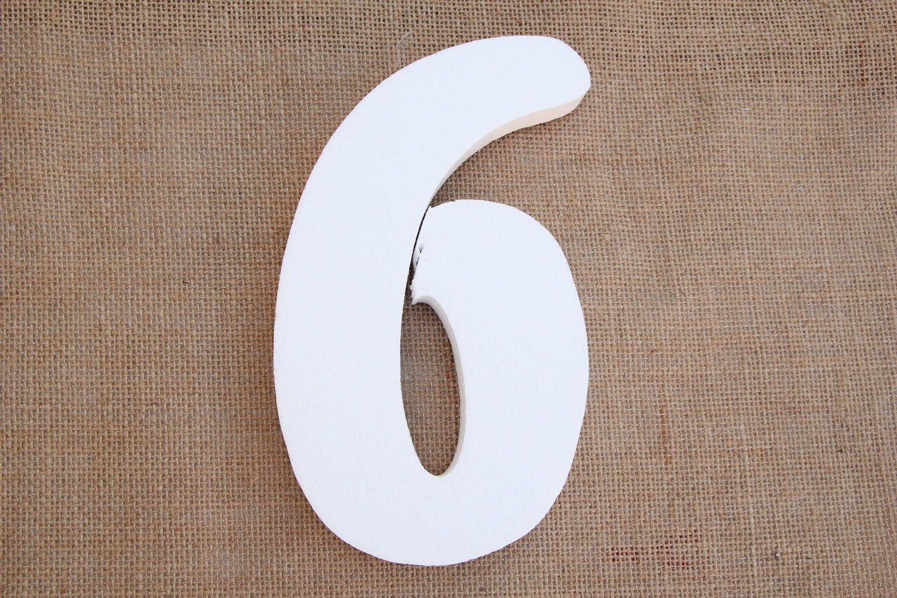 5" Foam Numbers (0 thru 9)