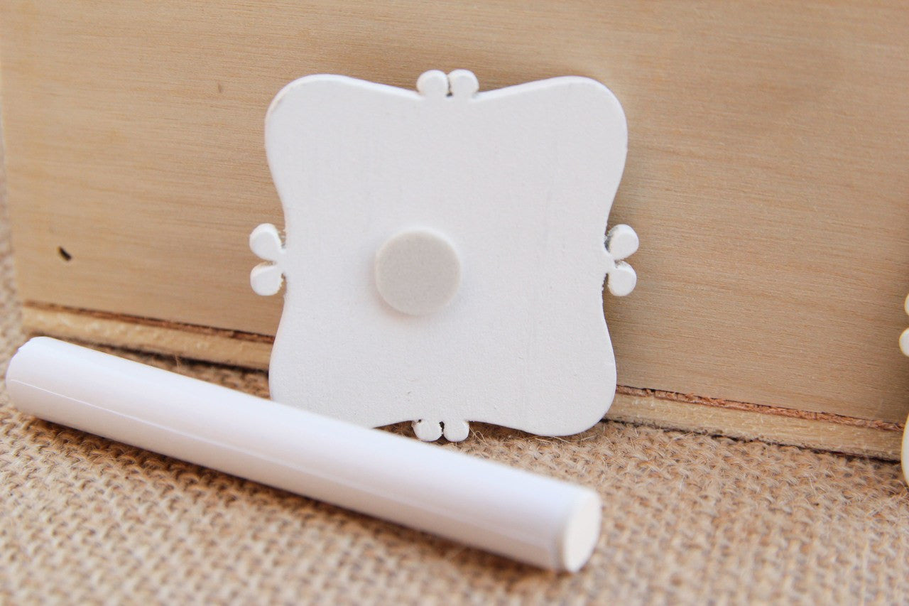 6 pcs- 2" Chalkboard Frame with Adhesive