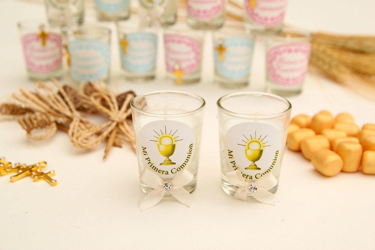 Mi Primera Comunion Candle Holder & Candle