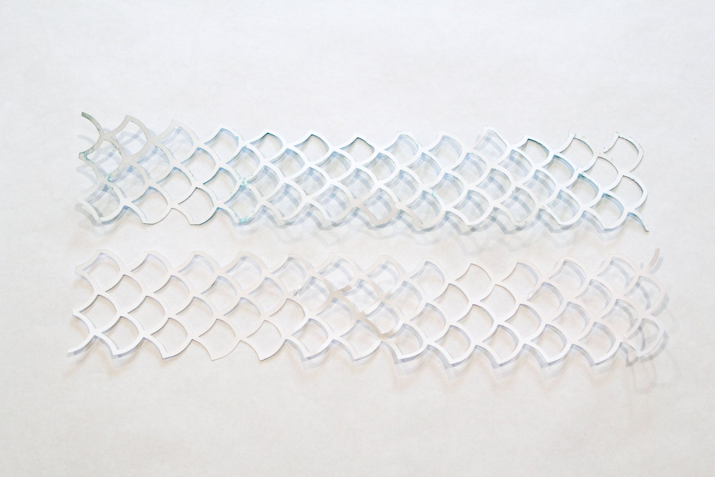 White Mermaid Fin Stencil (3 Pieces)