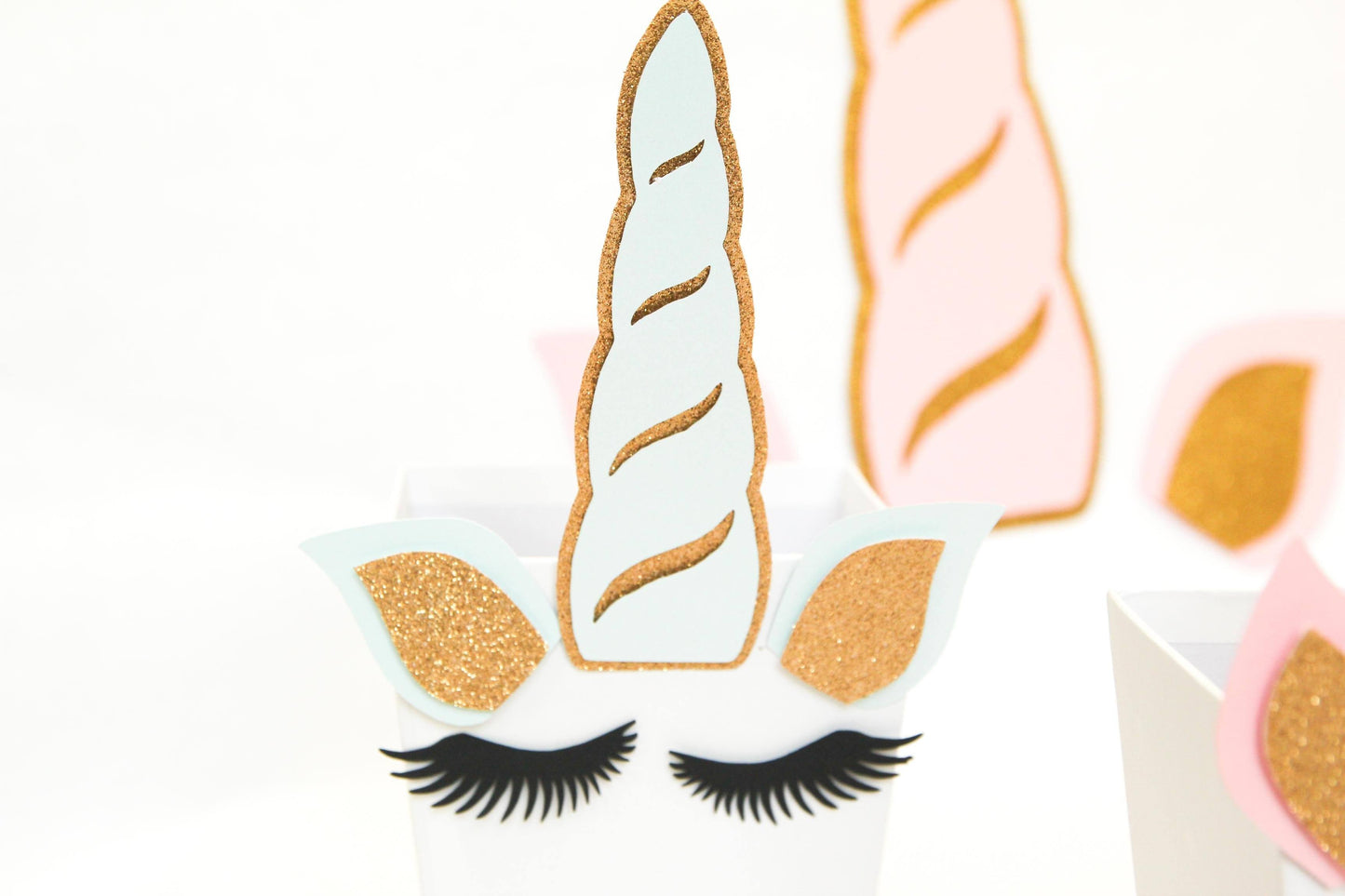 Unicorn Horn, Ears & Eyelash Decoration Die-cuts (1 set)