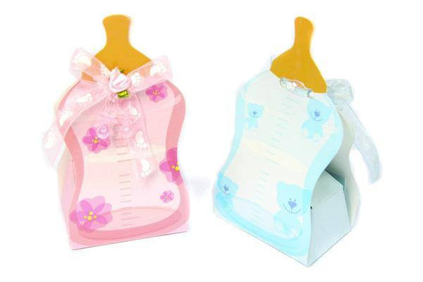 Baby Bottle Favor Box (12 pieces) - Americasfavors