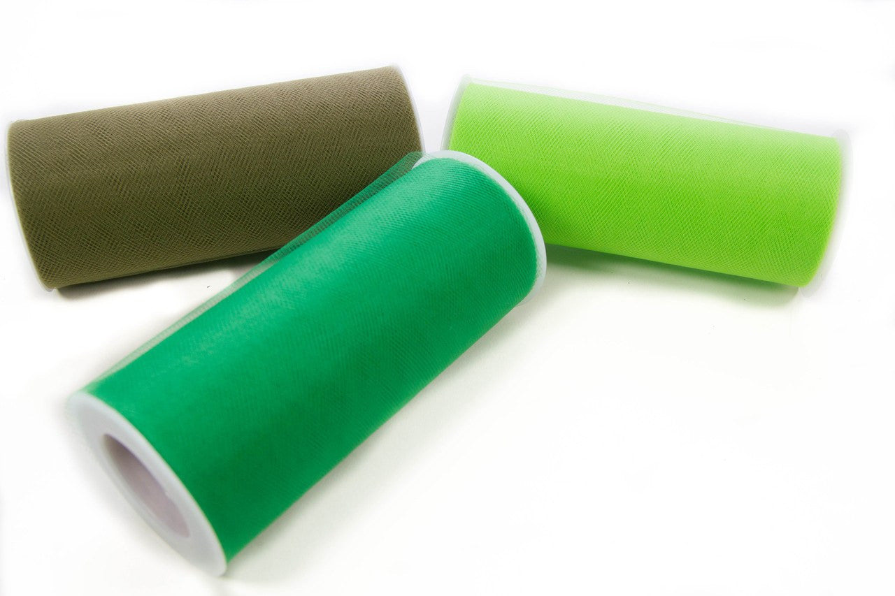 25 yards- Lime Tulle 6"