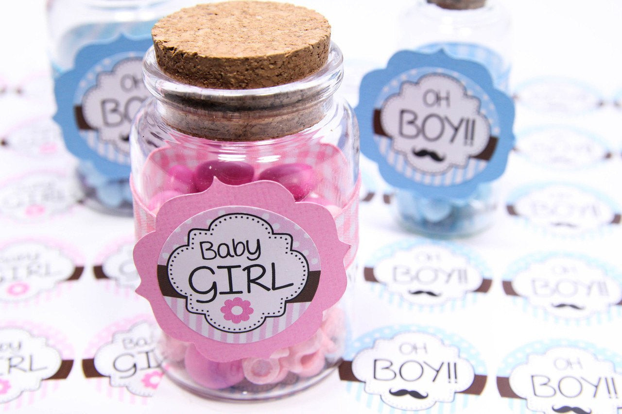 24 pcs-"OH BOY!!" and "BABY GIRL" Stickers