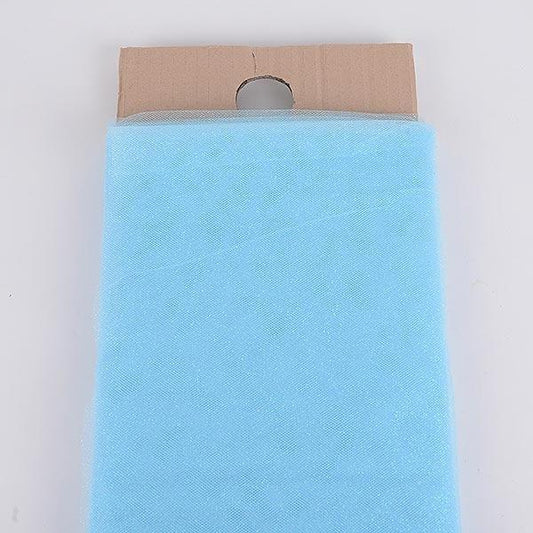 Light Blue Glitter Tulle 54" x 10 Yards