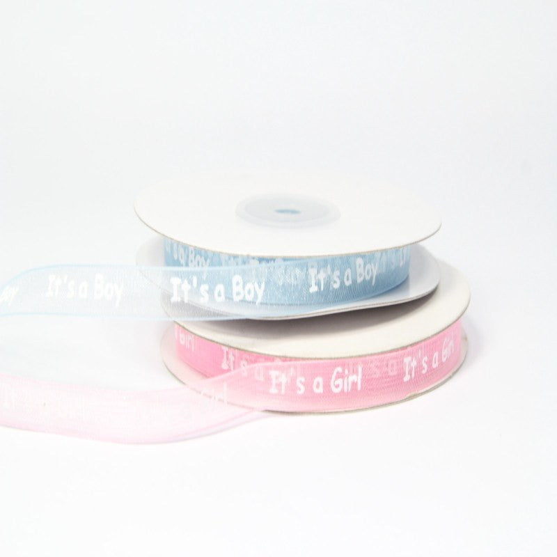 25 yds, 3/8"-It's a Boy & It's a Girl