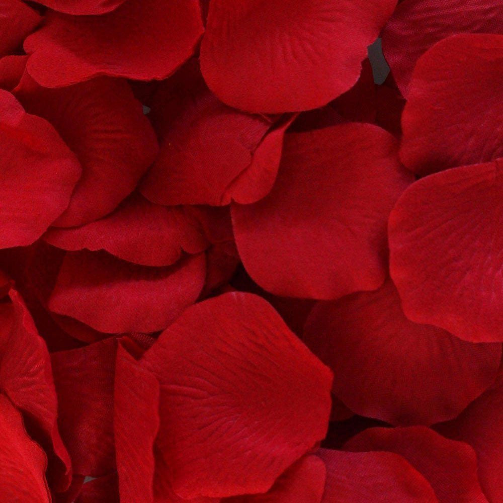 Poppy Silk Rose Petals, 100 Petals