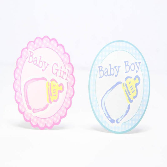 12 pcs-Baby Bottle Stickers
