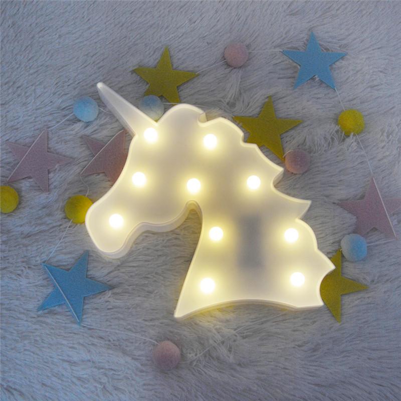 LED Unicorn Head Night Light