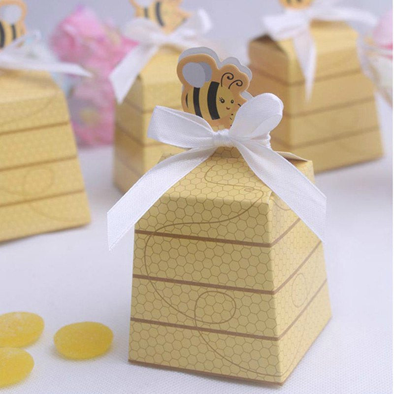 Bee Favor Boxes (12 pieces) - Americasfavors