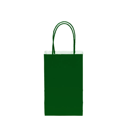 12 pcs- Solid Evergreen Color Kraft Bag 5" x 8.25"
