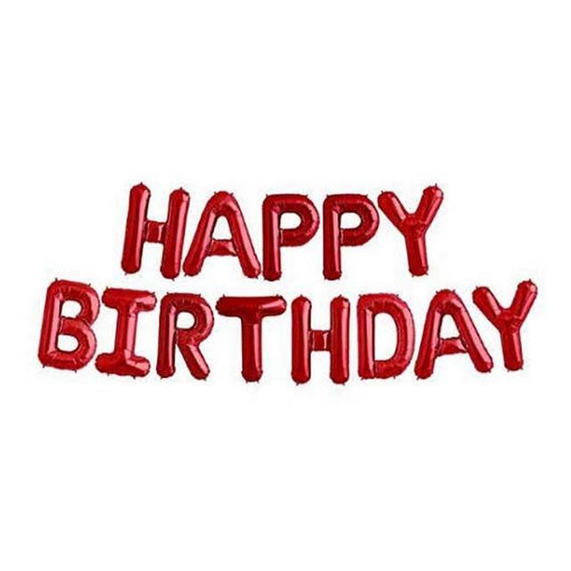 16" Happy Birthday Balloon Rose Gold Foil Balloons Birthday Party Decorations