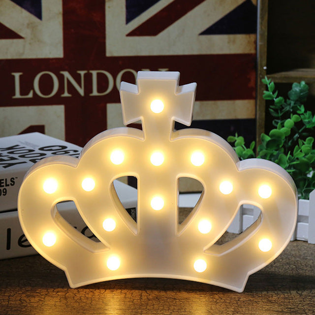 LED Crown Light for Walls, Tables, Backdrop & Desks (White, Yellow, Pink) (Battery Operated)