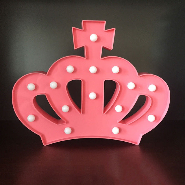 LED Crown Light for Walls, Tables, Backdrop & Desks (White, Yellow, Pink) (Battery Operated)