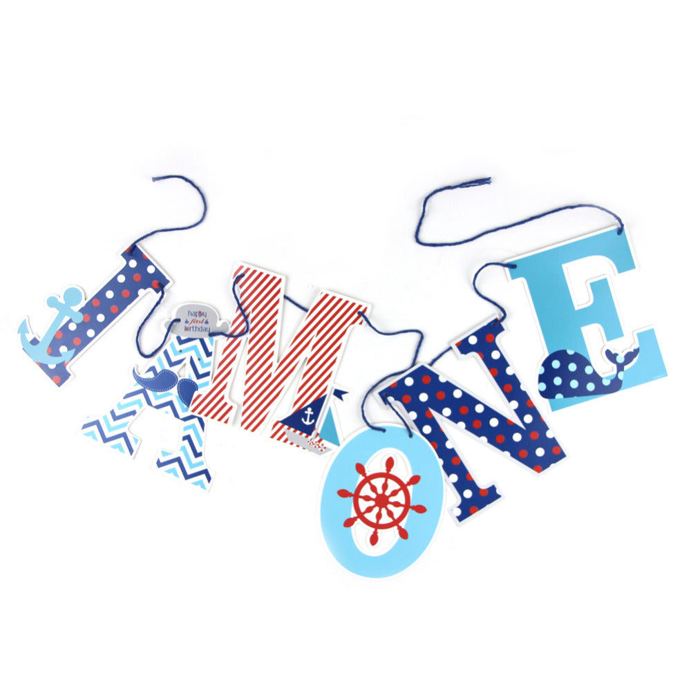 Nautical " I AM ONE" Banner