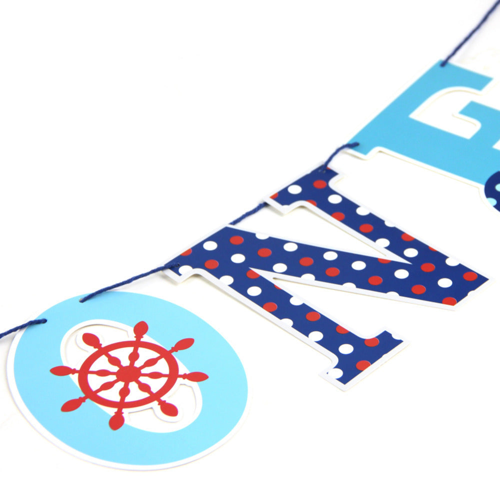 Nautical " I AM ONE" Banner